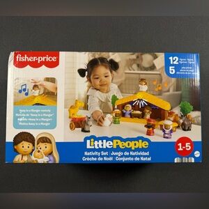 Fisher-Price Little People Nativity Set For Toddlers w/Light & Music, 18 Pieces